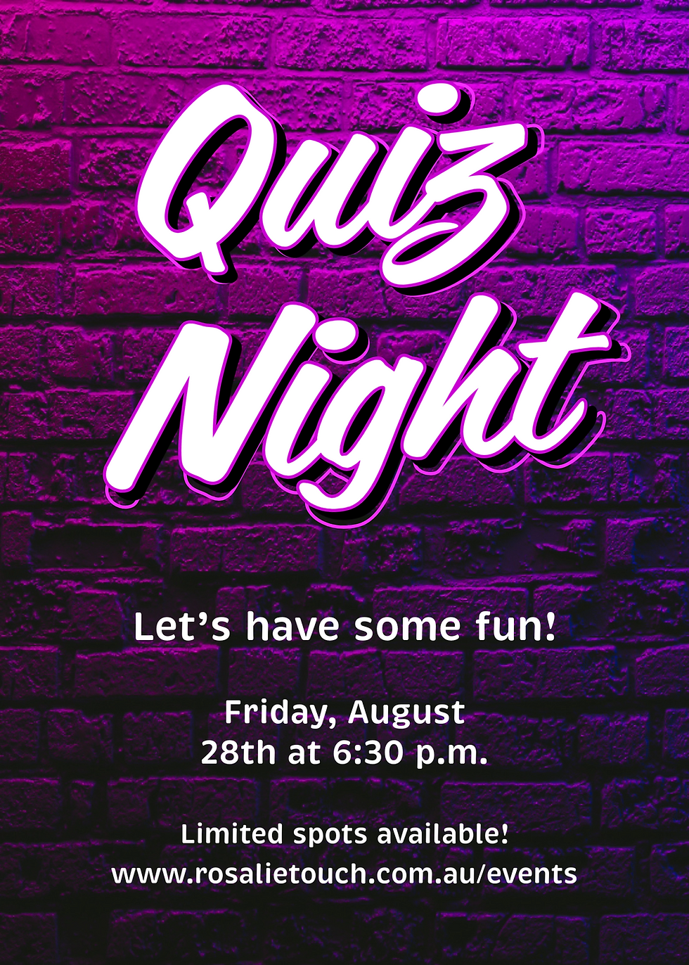 Rosalie Touch Annual Quiz Night
