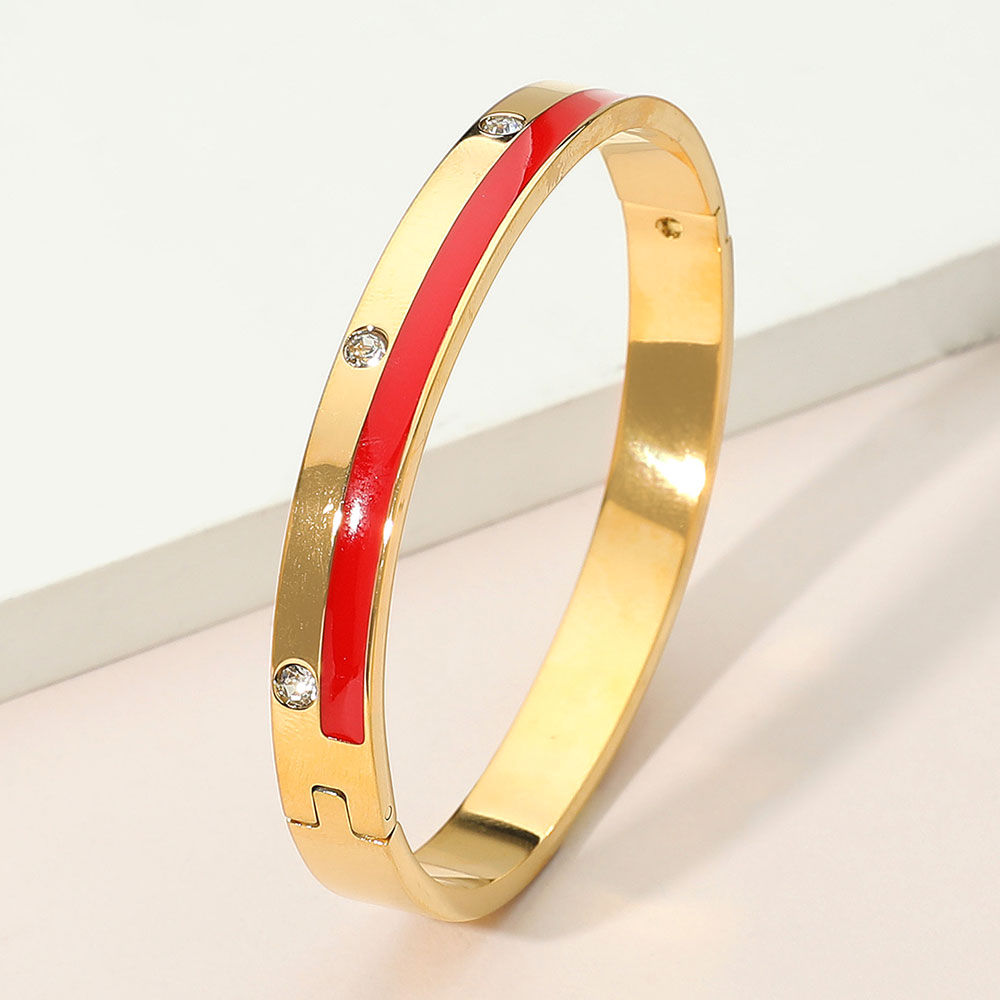 Stainless Steel Hinged Bracelet