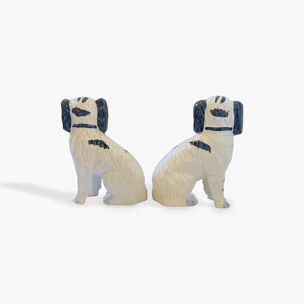 Thumbnail: Vintage Staffordshire Ware English Dogs