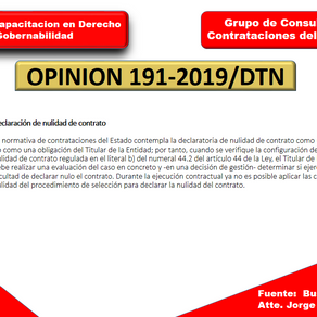 Declaración de nulidad de contrato