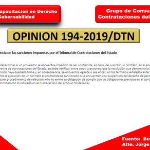 Vigencia de las sanciones impuestas por el Tribunal de Contrataciones del Estado