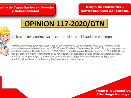 Aplicación de la normativa de contrataciones del Estado en eltiempo