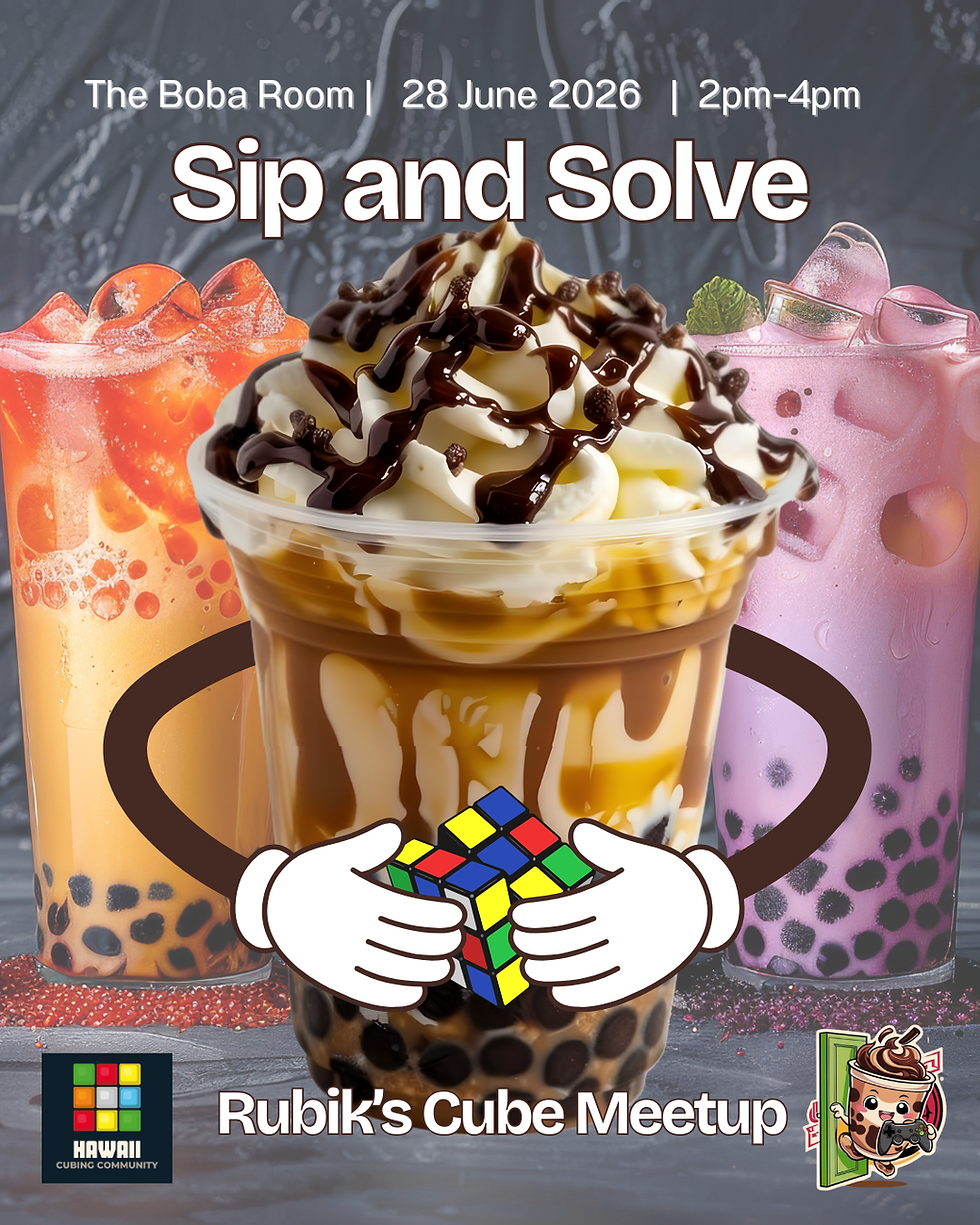 Sip and Solve Rubik's Cube Meetup
