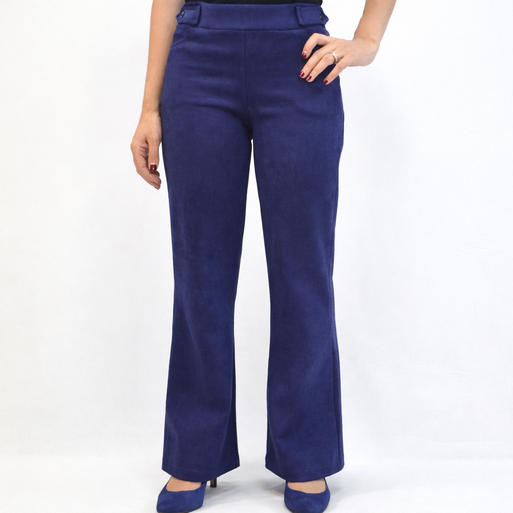 Pantalón 06 Suede Azul
