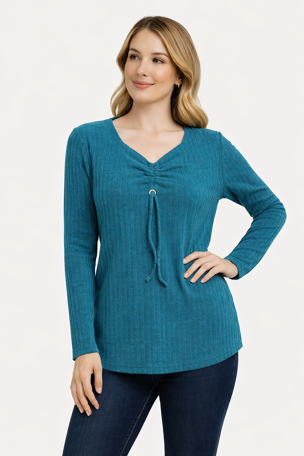 Miniatura: Polera 18 Rib Petroleo