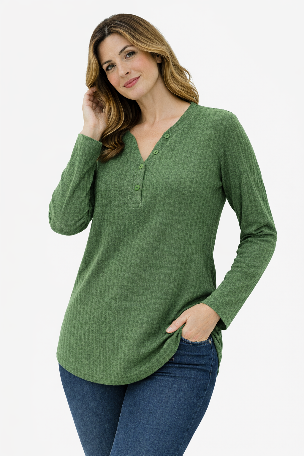 Polera 20 Rib Verde