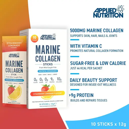 Applied Nutrition Marine Collagen Sticks 12x12g