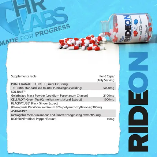 HR Labs Ride On 180 Caps