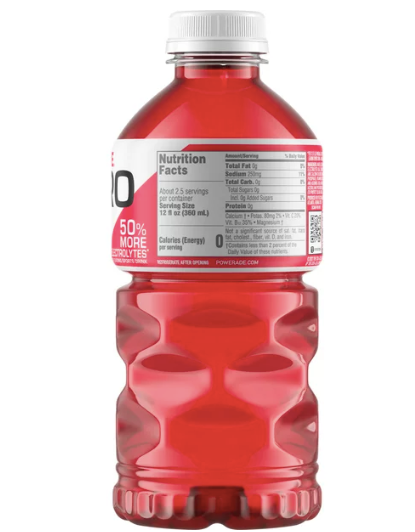 Thumbnail: POWERADE Sports Drink ZERO Fruit Punch 28oz Bottle