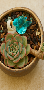 the-blue-crystal-hippo-and-the-flower-crown-family