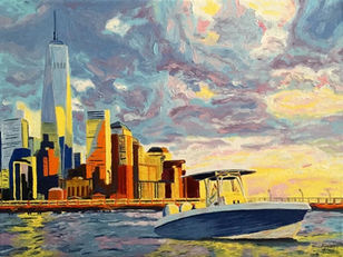 Boat painting NYC