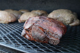 pulled pork on the real smoker fat mikes bbq and ice cream augusta mi catering food trailer