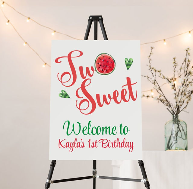 Two Sweet Birthday Foam Sign
