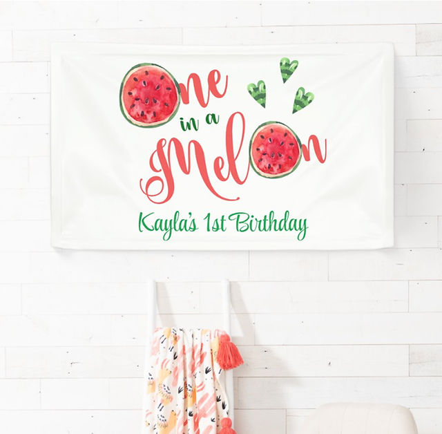 Watermelon Birthday Banner