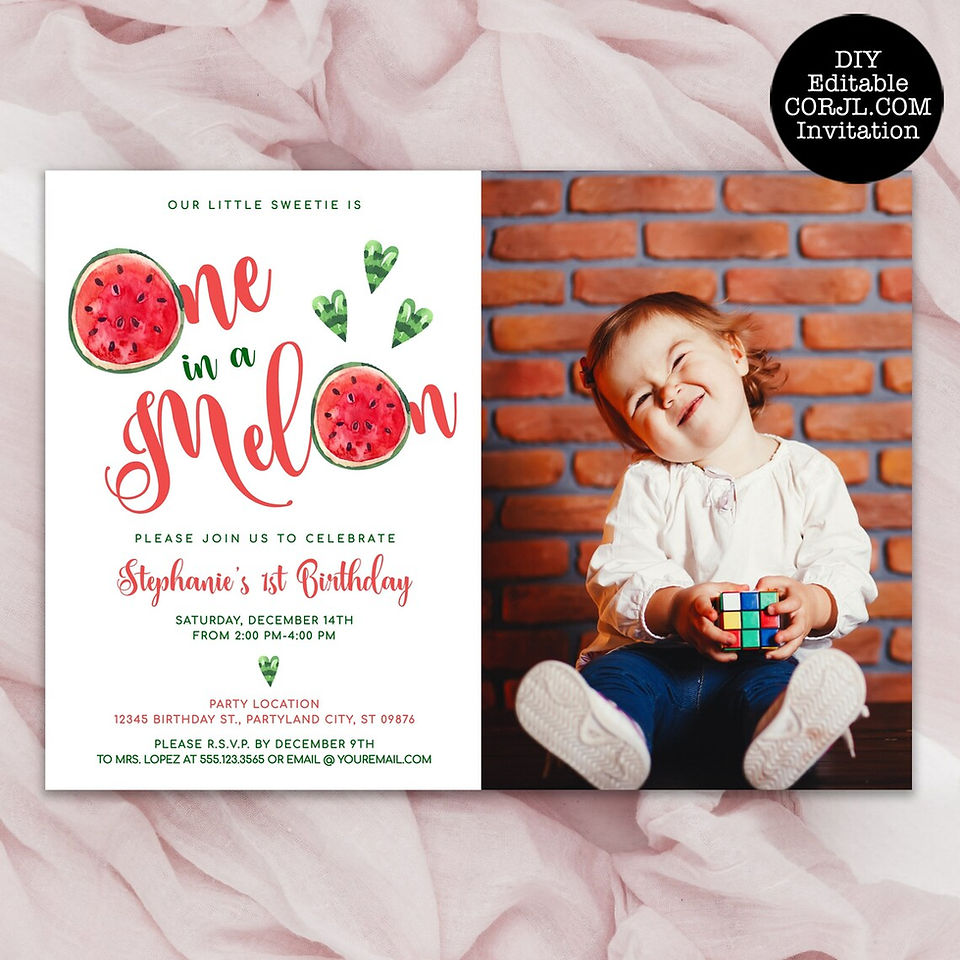 First Birthday Invitation