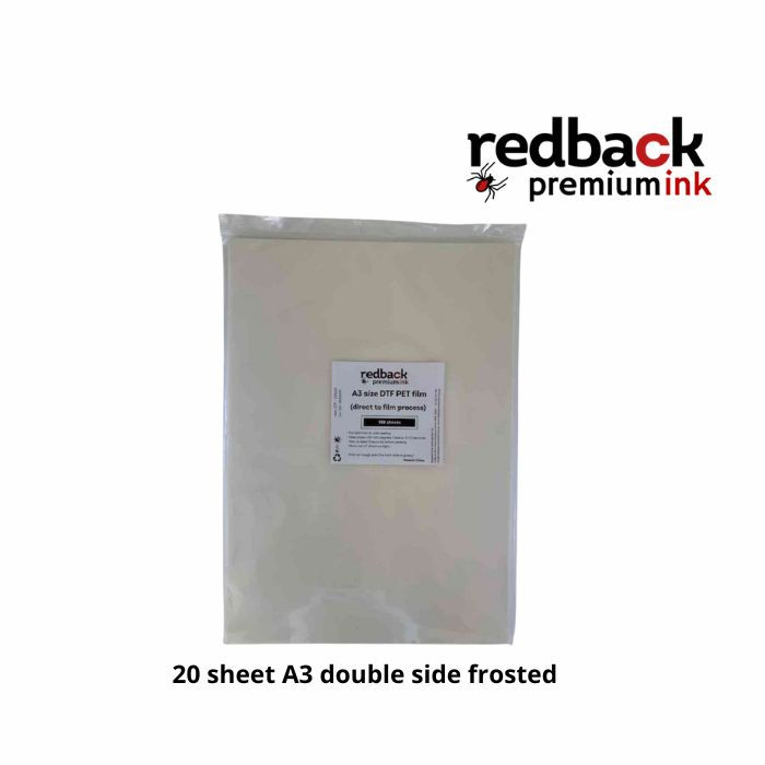Thumbnail: DTF Sample pack - 20 sheets PET film; 500g white powder;500g black powder