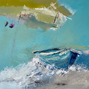 Drift Boat - Acrylic on Canvas 60cm x 60cm