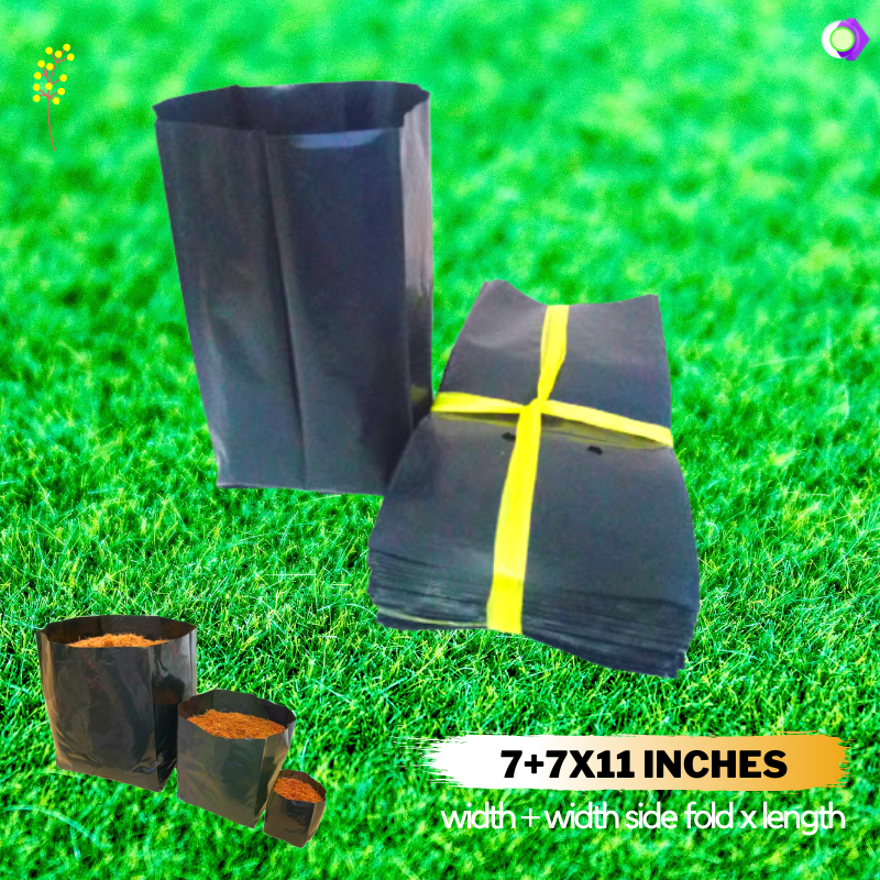 7+7x11 inches big plant bag 50 pcs/pack