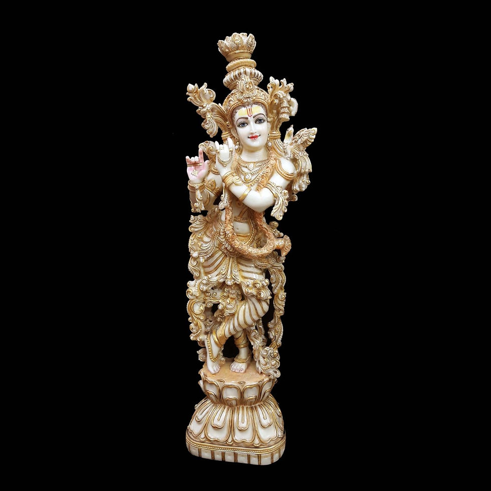 Thumbnail: Elegant Krishna Resin/Marble Statue