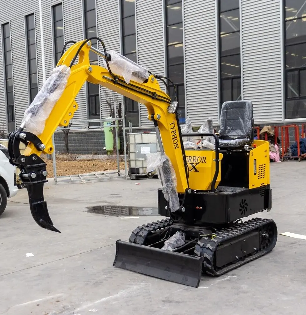 Thumbnail: In USA Mini Excavator 1 Ton Digger 13.5hp Gas Tracked Crawler B&S EPA Engine
