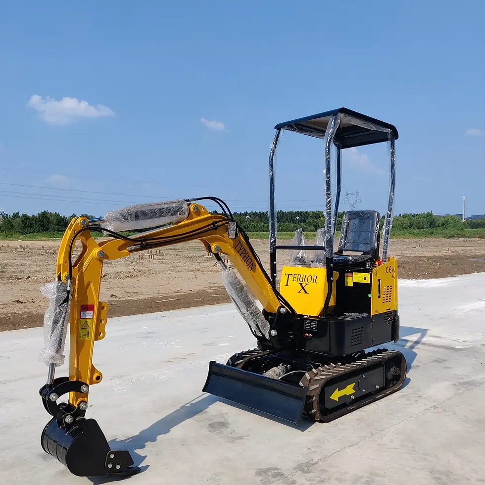 Thumbnail: In USA Mini Excavator 1 Ton Digger 13.5hp Gas Tracked Crawler B&S EPA Engine