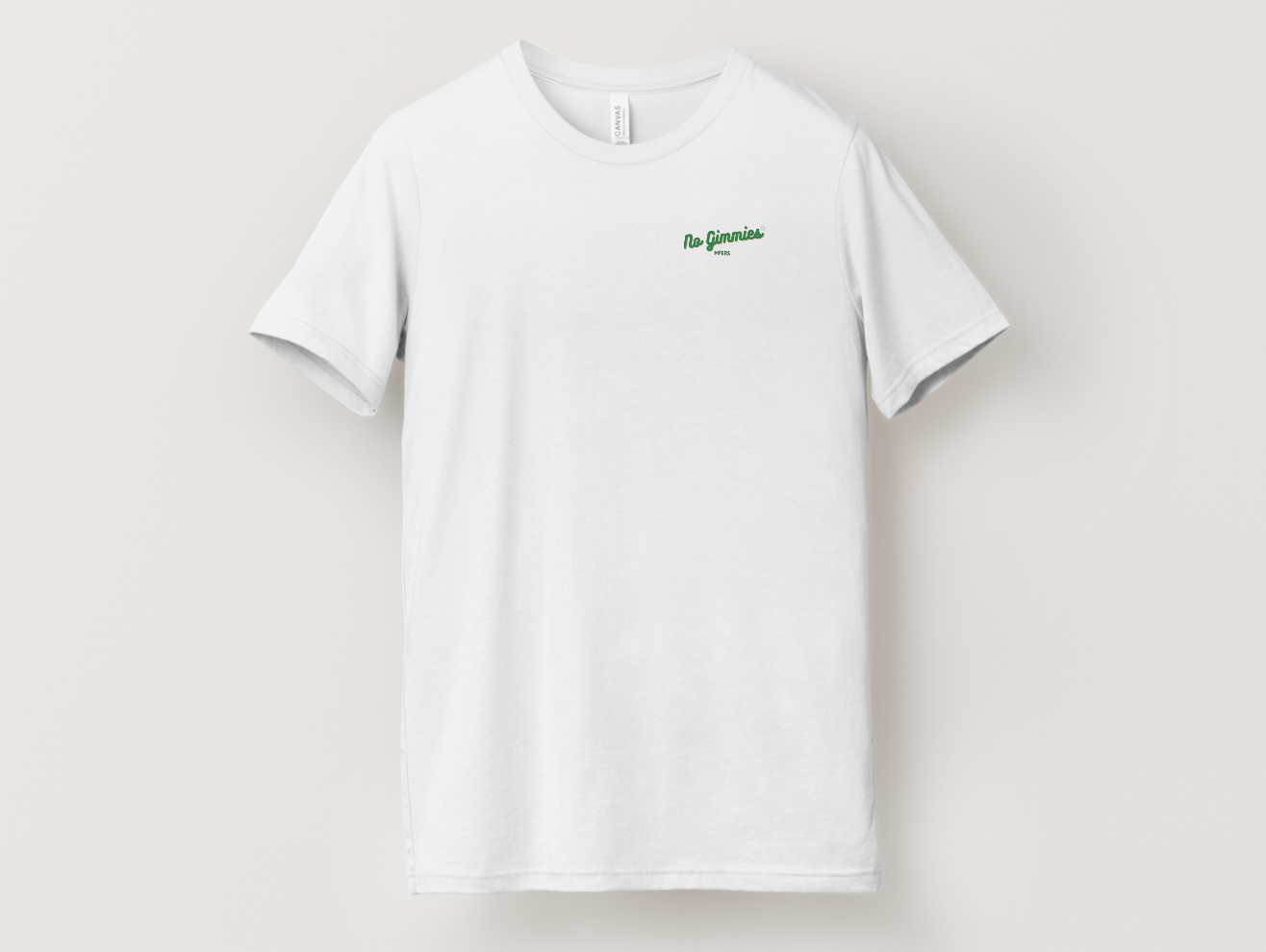 'No Gimmies' Golf-A-Holics Brand t-shirt left chest