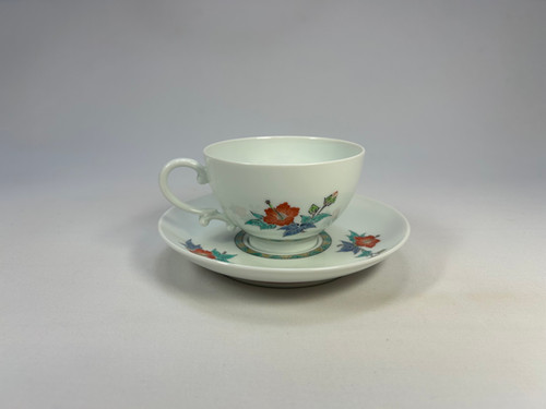 十四代柿右衛門】錦芙蓉文紅茶碗（6客） | 肥前光邦商店