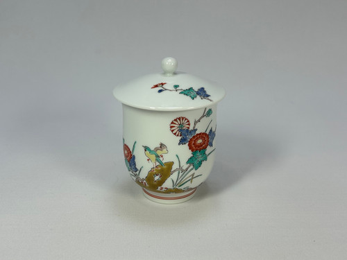 十四代柿右衛門】錦菊鳥文湯呑 | 肥前光邦商店