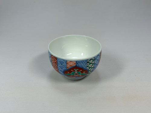 十四代柿右衛門】染錦地紋番茶碗 （10客） | 肥前光邦商店