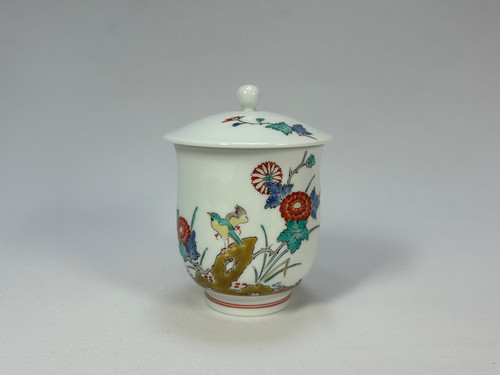十四代柿右衛門】錦菊鳥文湯呑 | 肥前光邦商店