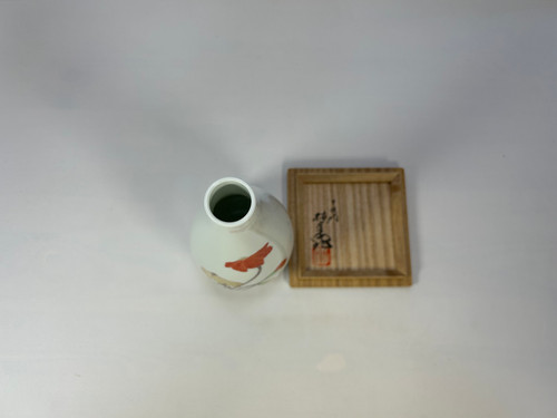 花瓶 柿伝 白磁面取 白磁面取一輪差 商品詳細｜陶芸家が作ったこだわりの白磁を販売