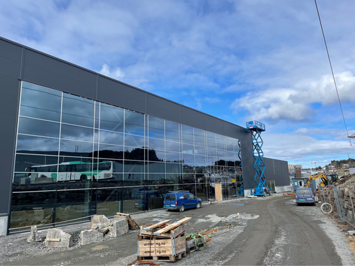 Ledig butikklokale og lager i nybygg ved Sotra Arena