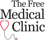 Free Medical Clinic Logo with a stethoscope.