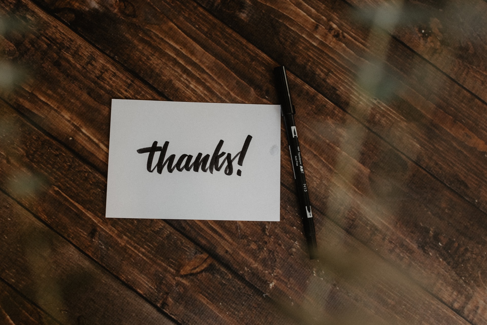 Maintaining a client base by showing gratitude and saying thanks