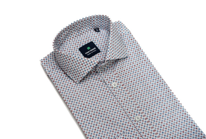 Miniatura: Cagliari - Camicia in Cotone con collo Francese