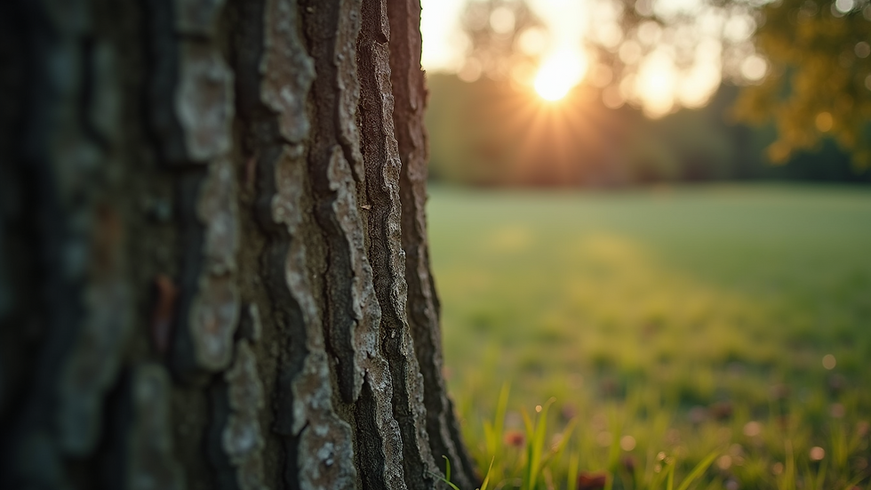 Close-up view of a tree trunk with healthy bark