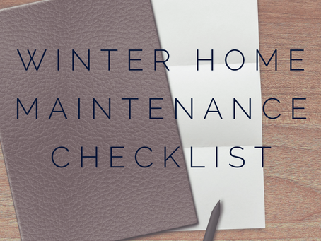 Home Winter Checklist: Get Your Home Ready