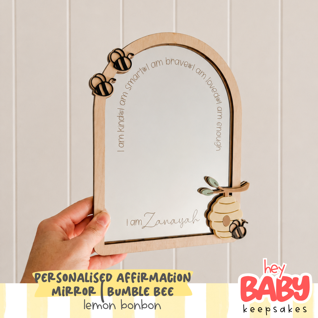 Daily Affirmation Mirror | in Bumble Bee