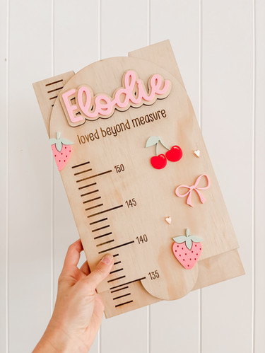 Growth Chart | in Coquette Bows | Hey Baby