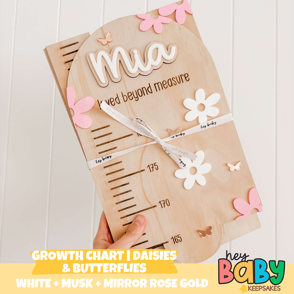 Thumbnail: Growth Chart | in DAISIES + BUTTERFLIES