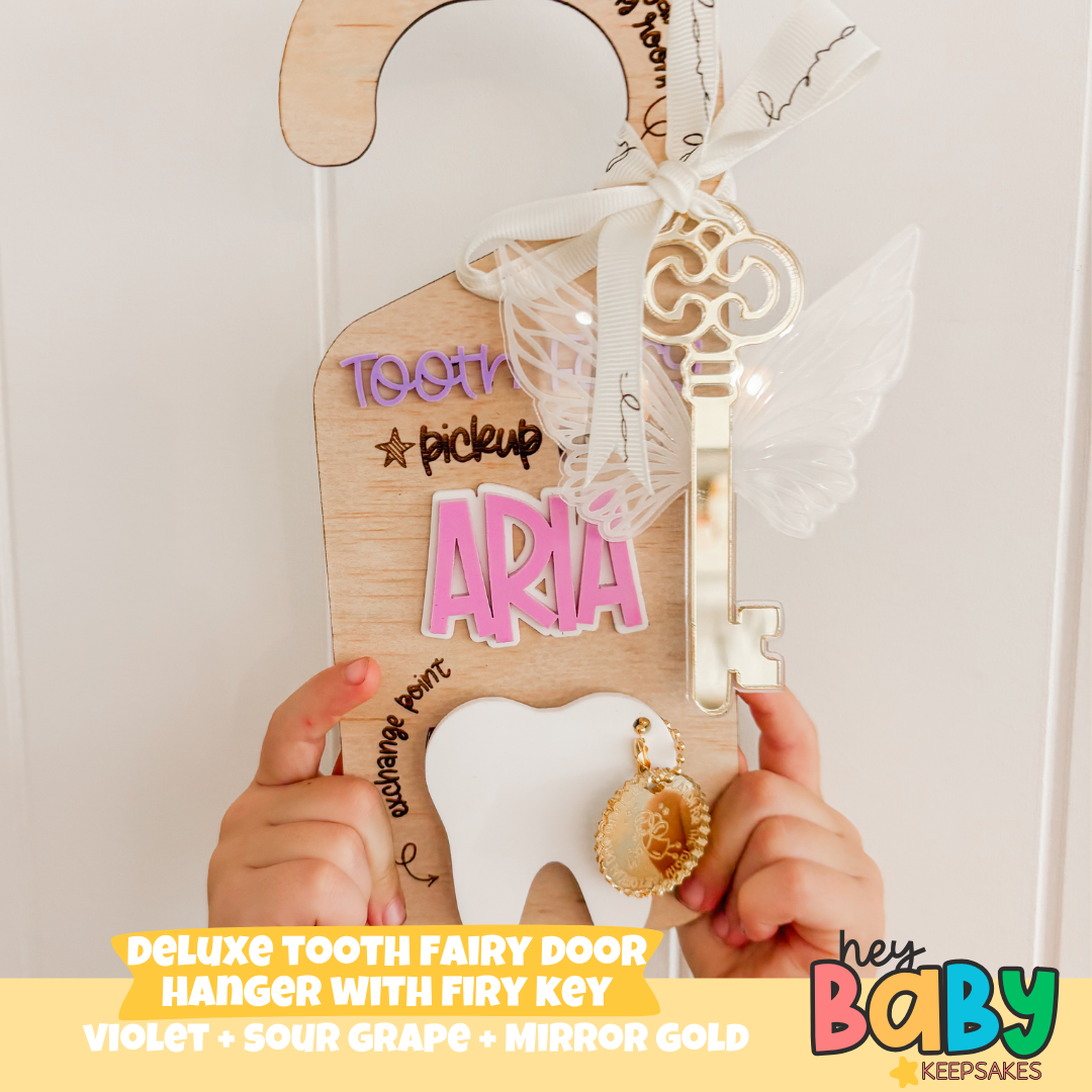 Deluxe Tooth Fairy Door Hanger With Fairy Key