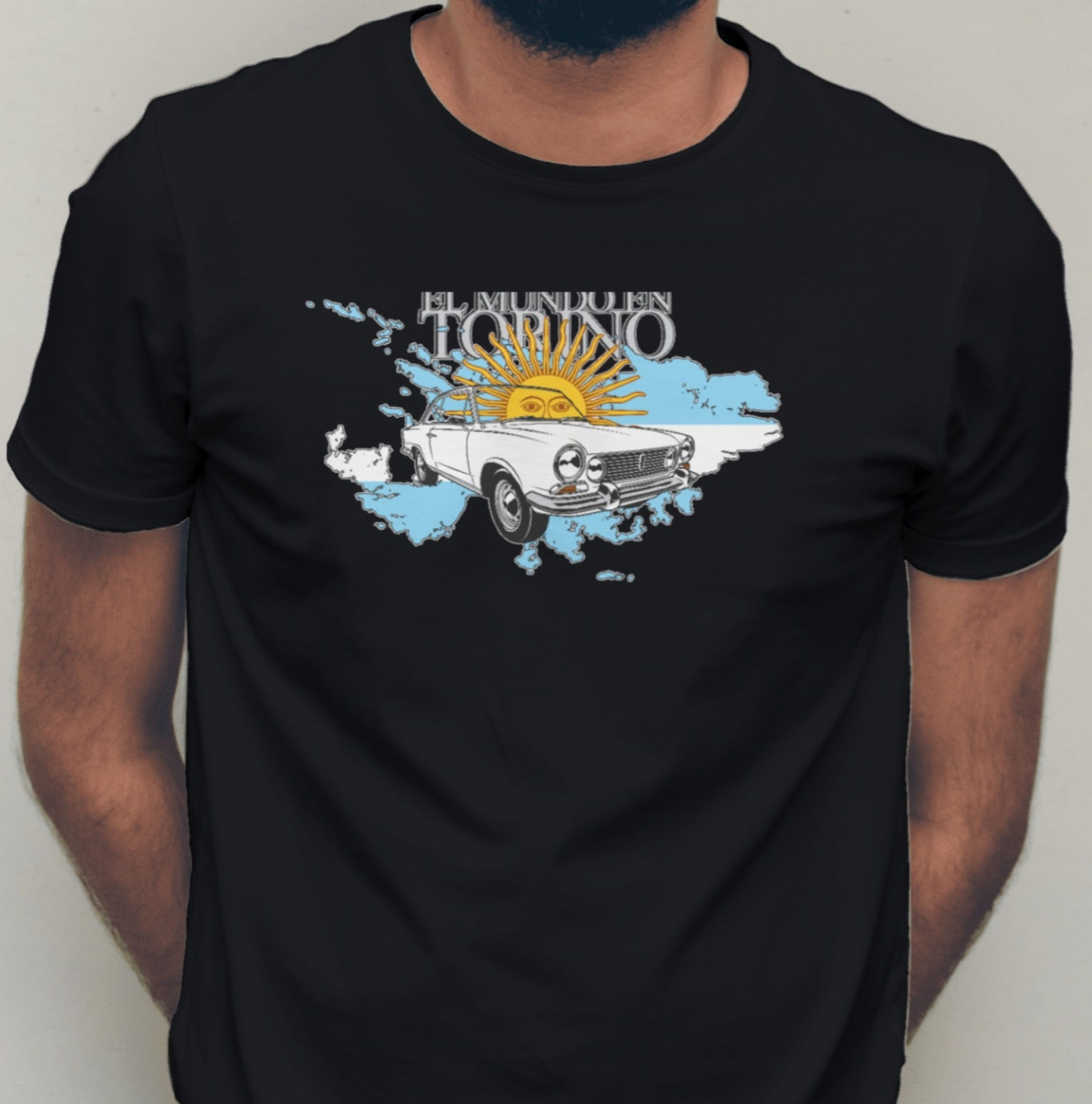 Remera Malvinas Torino Negra