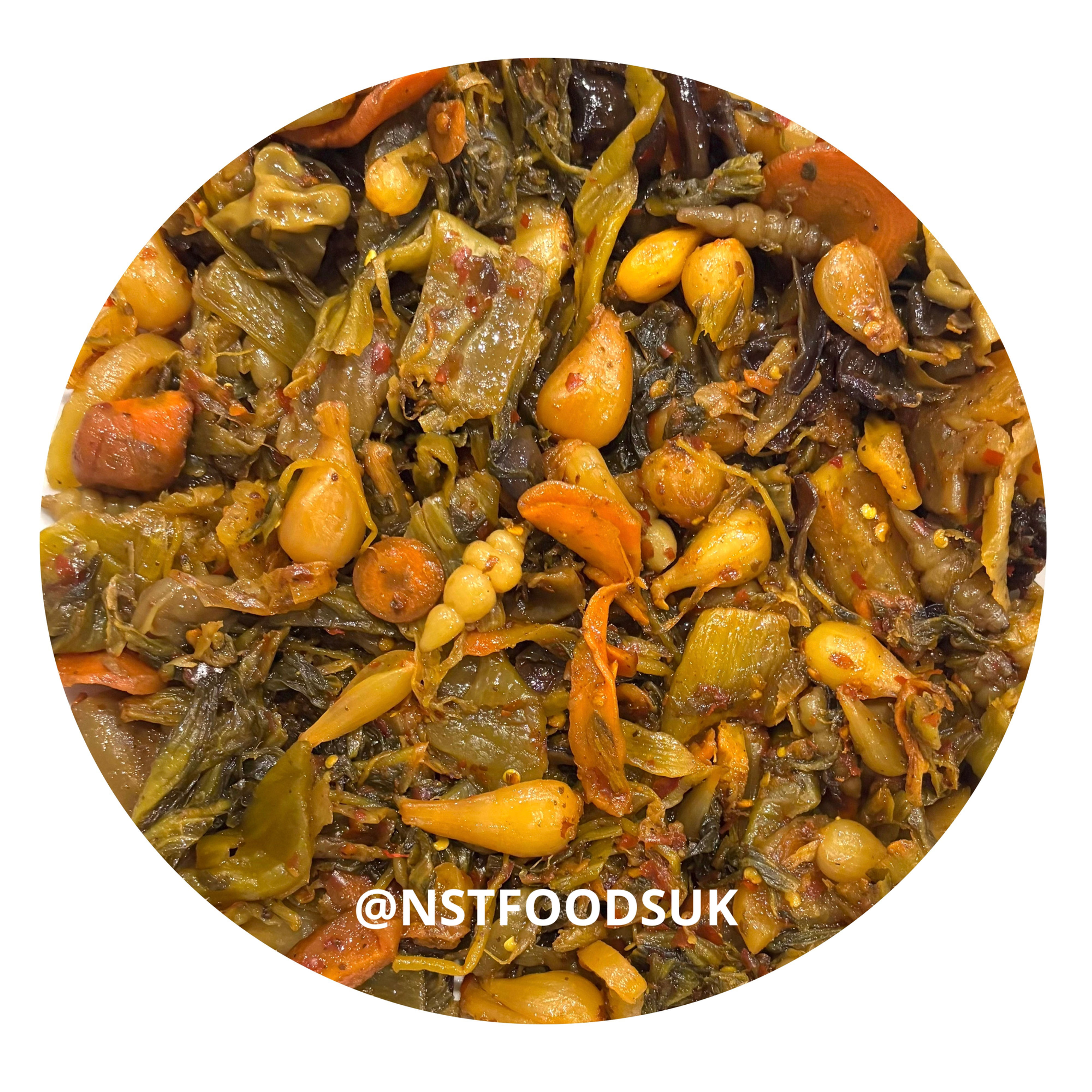 NST ရှမ်းအစုံချဉ် 250g (Pickled Mixed Vegetable)