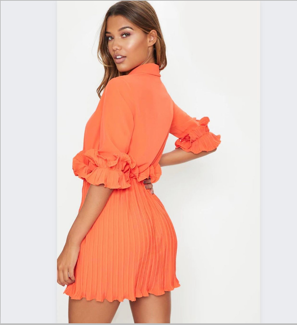 Thumbnail: Orange plt dress