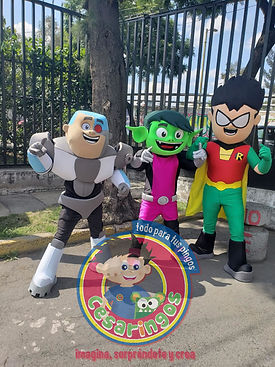 Show de Jóvenes Titanes para fiestas.