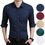 Thumbnail: Customized Mens Casual Slim Fit Shirt Cotton Long Sleeve Button Down Dress Shirt