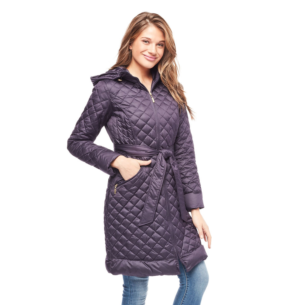 Thumbnail: Women's Puffer and Taslan Jacket, Bomber Jacket Varsity Waterproof Rain Taslan