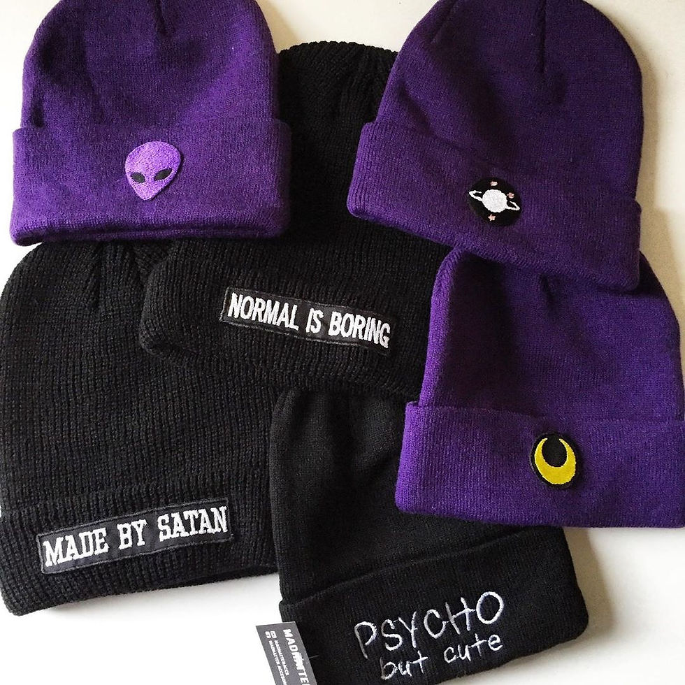 Thumbnail: Essentials Men's embroidery Knit Beanie Hat