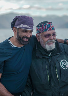 Two friends who are having a good time