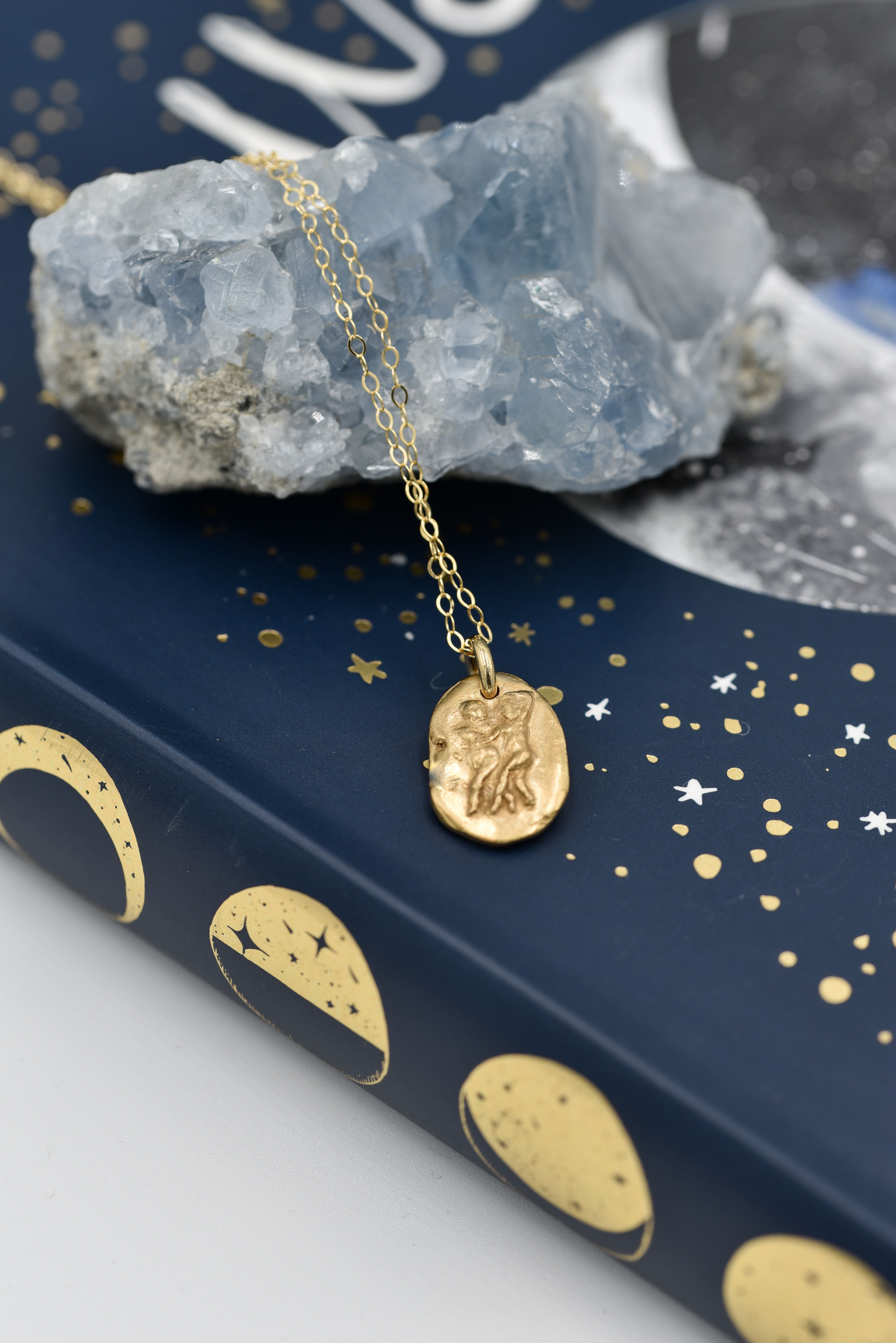 Amy Sabatier Zodiac Gemini Gold Fill Bronze